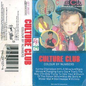 Culture Club ‎– Colour By Numbers Audio Cassette Tape